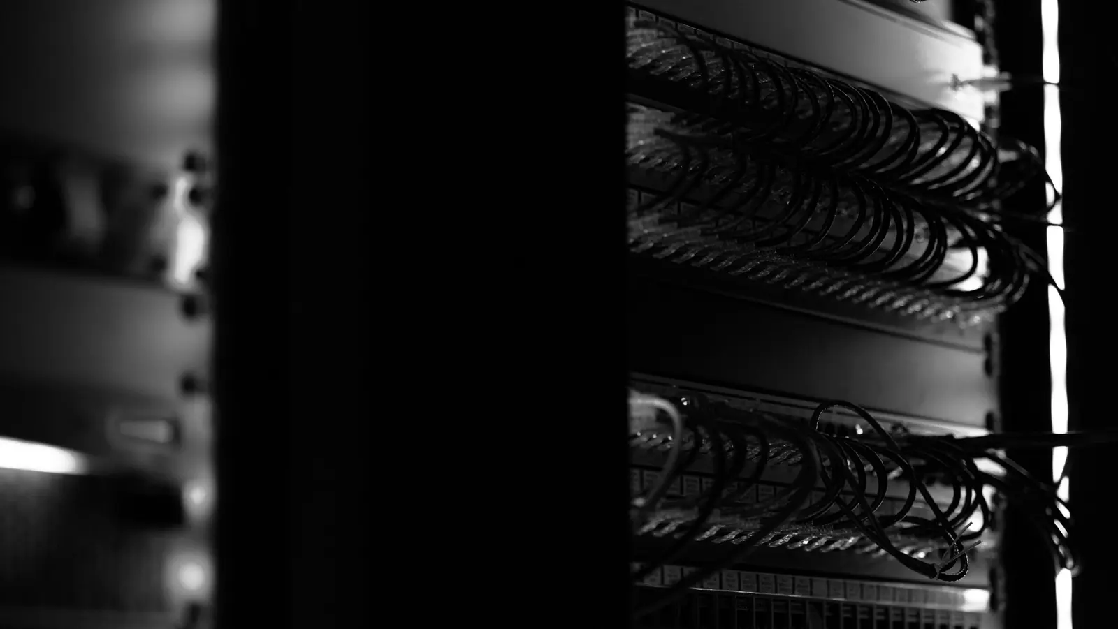 A server room aisle